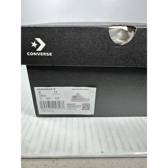 Size 9 Mens Converse Chuck Taylor All Star Malden Street Mid Ivory Shoe A09458F - Picture 9 of 9